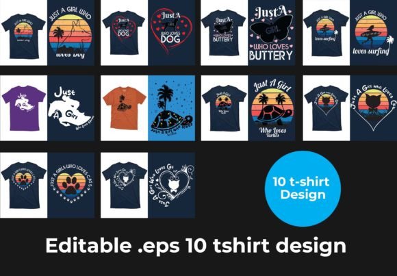 Download T Shirt Design Editable Printable Bundle - Design Collection