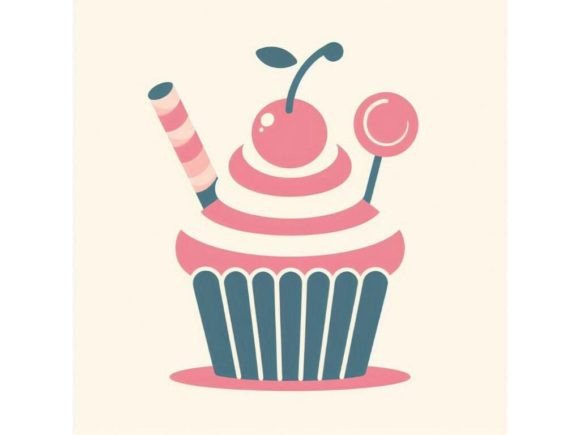 Download Cute Cupcake with a Cherry on Top - Premium Resources