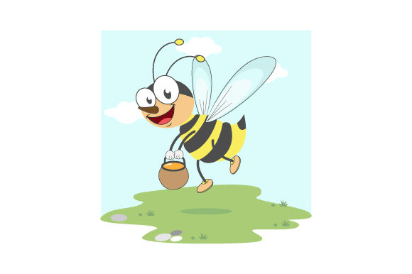 Download Cute Bee Illustration Design - Design Collection