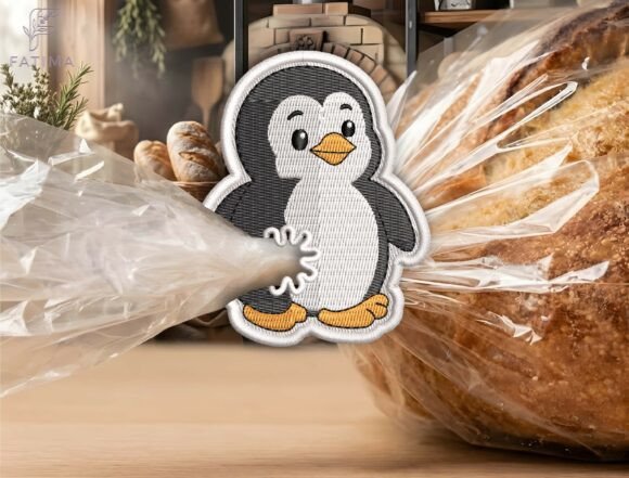 Download Cute Penguin Bag Tie Embroidery Design - Design Collection