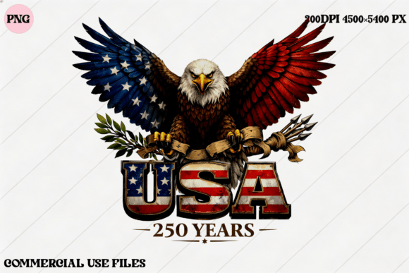 Download American Eagle USA 250 Years Graphic - Usa Collection