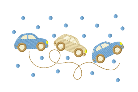 Download Cute Cars Embroidery Design – Baby Car - Design Collection