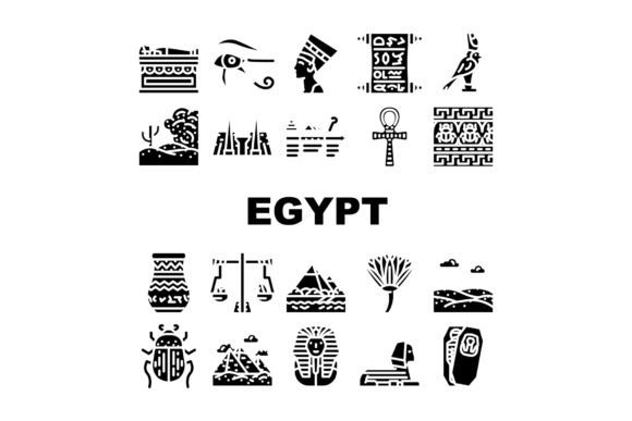 Download Egypt Civilization Landscape Icons Set - Civilization Collection