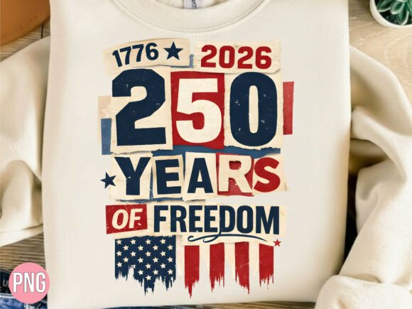 Download 4th July 250 Years Freedom USA Flag PNG - Usa Collection