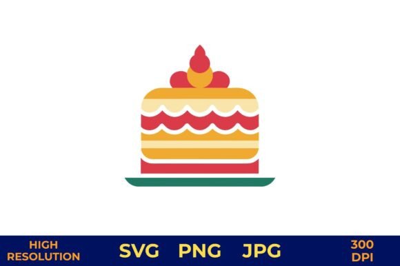 Download Bright Cake Icon with Pink Cherry on Top - Premium Resources