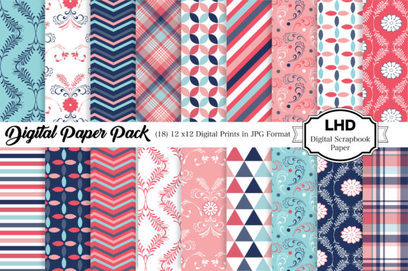 Download Digital Patterned Paper Backgrounds - Digital pattern Collection