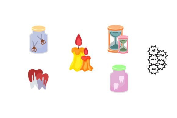 Download Magic Illustration Set Colorful Design - Design Collection
