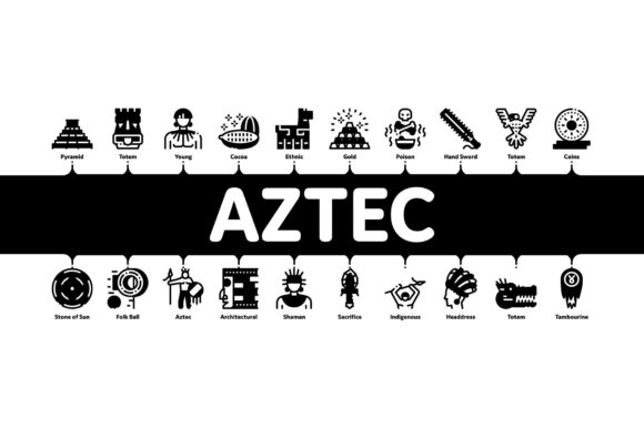 Download Aztec Civilization Minimal Infographic - Civilization Collection