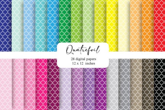 Download Quatrefoil Digital Paper Pack - Quatrefoil Collection