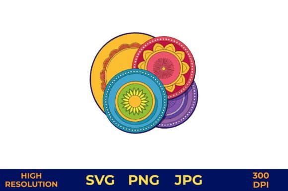 Download Bright Patterned Plates in Vector Design - Design Collection