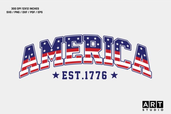 Download 4th of July America SVG Design - Design Collection