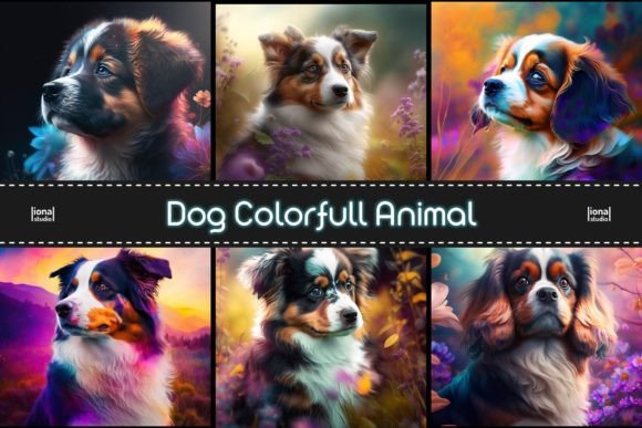 Download Dog Colorfull Animal Background - Premium Bundle